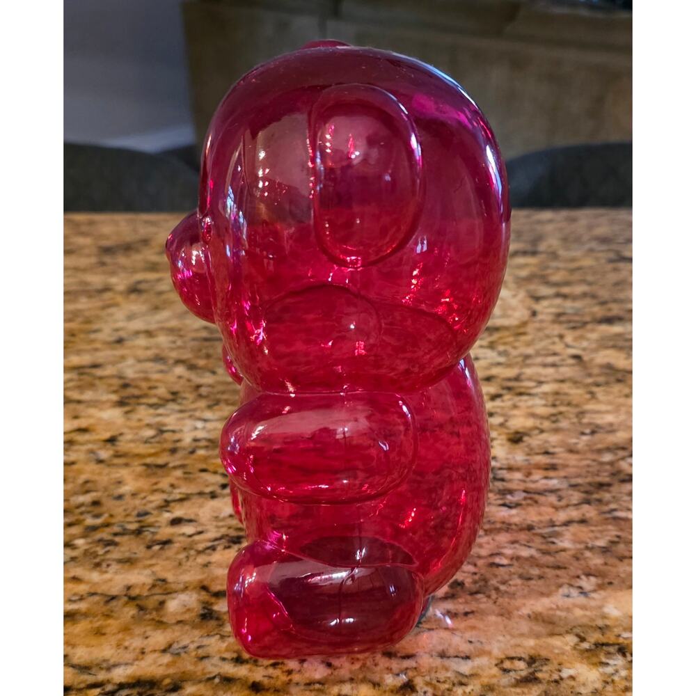 Glass Gummy Bear 8" Red figurine‎ decor - Picture 2 of 5